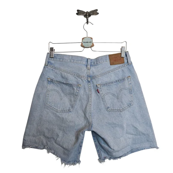 Buckle Levi's Premium 501 '90s Short In Yesterdays News Light Wash 29 - Picture 3 of 13